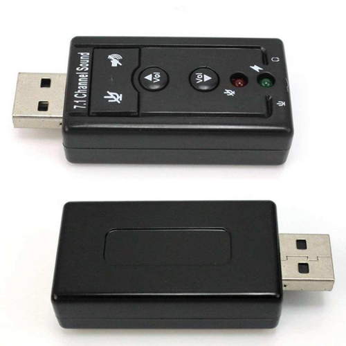 Usb 7.1 Channel 3D Stereo Audio External Sound Card Adapter With Mic - Plug And Play - Compatible With Windows Xp/Vista/Windows 7/Windows 8